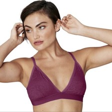 NEW Maidenform DMSLTB All Over Lace Triangle Bralette women s S Galactic Red Bra