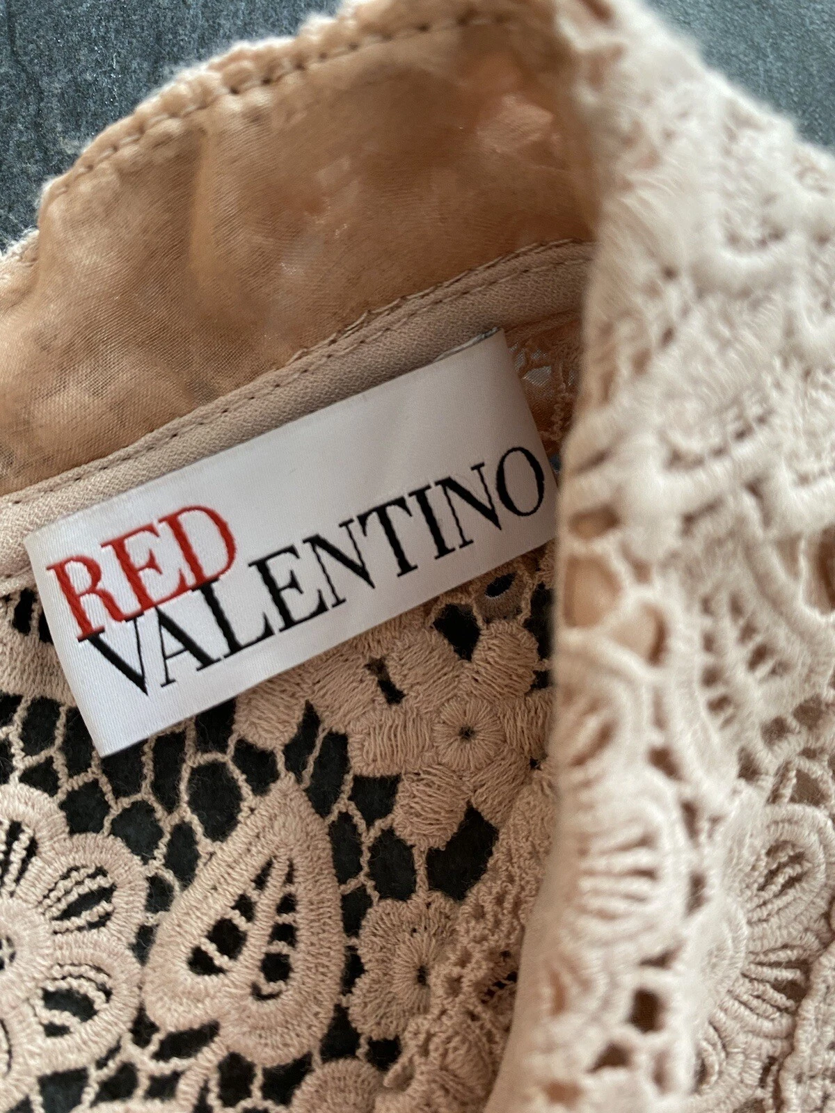 Abito ROSSO VALENTINO rosa pizzo taglia 40