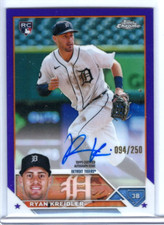2023 Topps Chrome - Rookie Auto - Purple Refractor #RA-RK Ryan Kreidler /250
