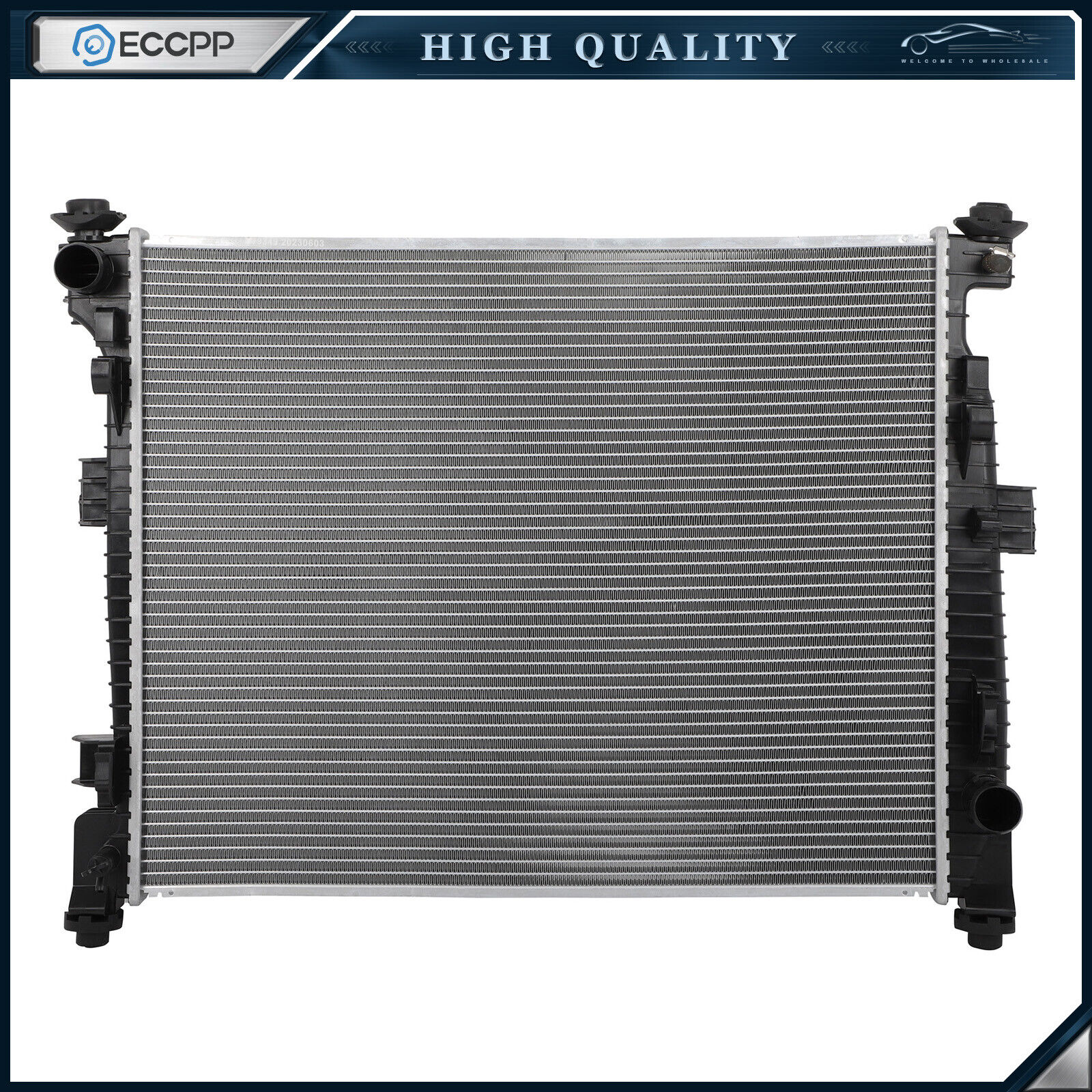 Radiator For 16 2017 2018 2019-2021 Dodge Durango 2016-2021 Jeep Grand Cherokee