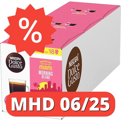 NESCAFÉ Dolce Gusto Miami Morning Blend 3er Pack (3 x 18 Kapseln)