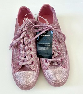 converse women's unisex chuck taylor all star glitter accent low top sneaker