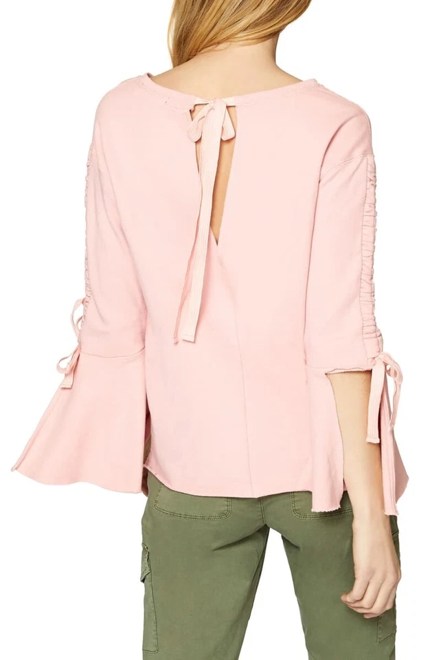 Sudadera para mujer SANCTUARY 163575 algodón manga campana rosa talla Pequeño Foto 2 de 2