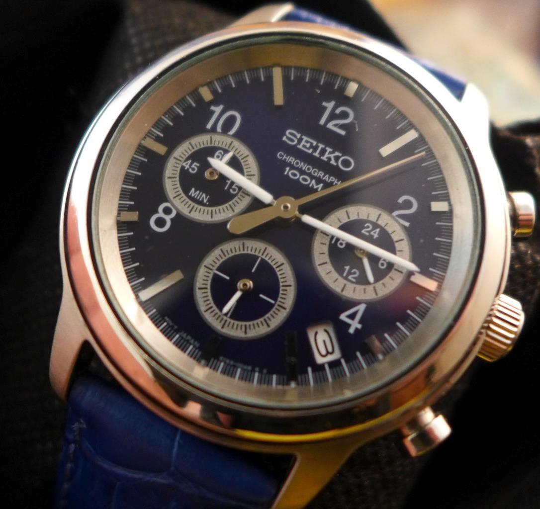 Classic 42mm Seiko Chronograph 6T63-00A0 men's/ladies Auto 011402