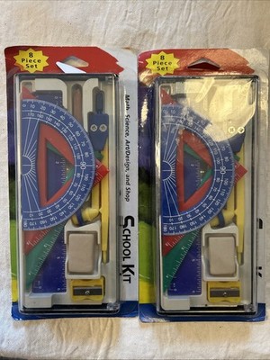 Staedtler 8 Piece School Kit 1994 NEW SEALED Art Science Design Math SET
