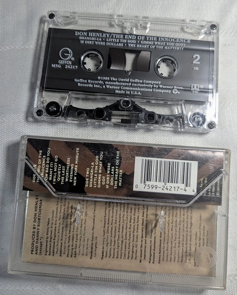 Don Henley - The End Of Innocence - Cassette - 1989 - RCA Foto 3 de 3