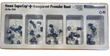 HAWE SUPERCAP + TRANSPARENT PREMOLAR BAND 50 UNITS