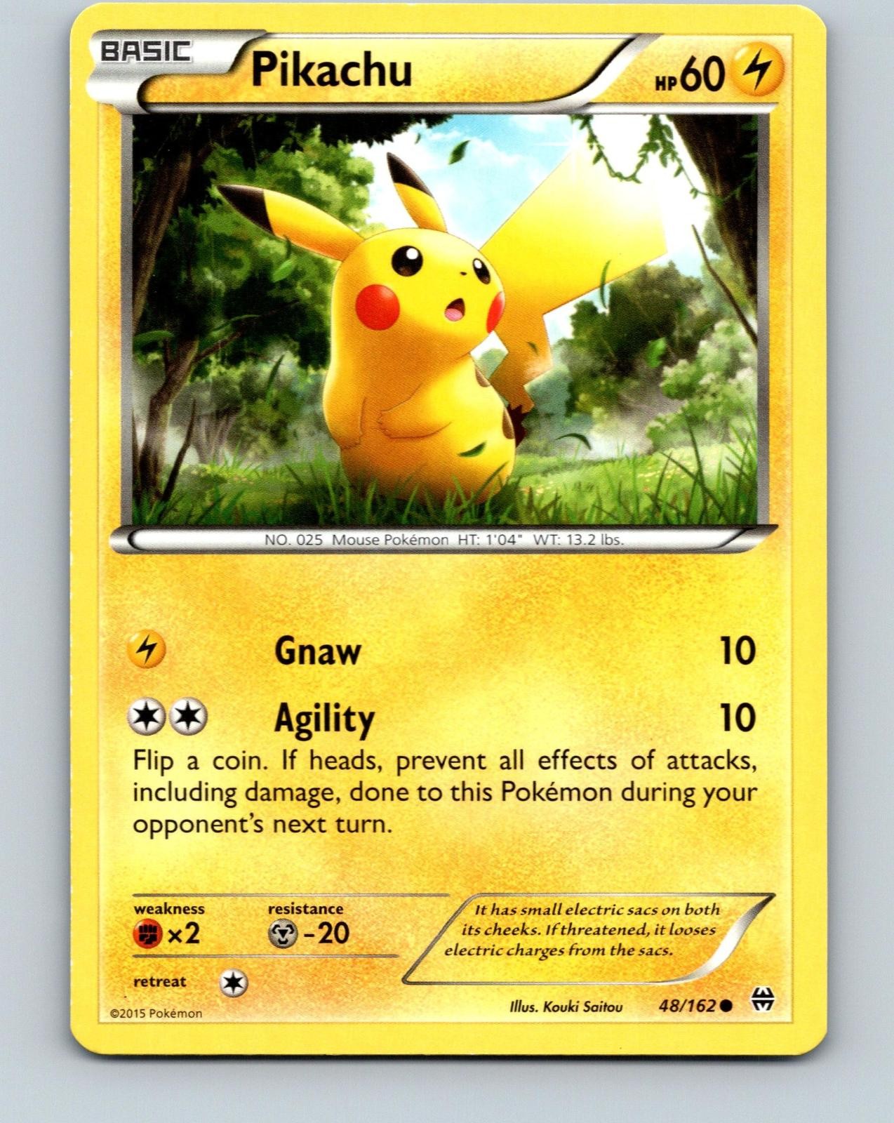 Pikachu 48/162 Common BREAKthrough Pokemon Near Mint