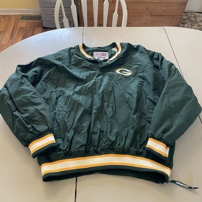 Vintage 90s NFL ProLine Starter Green Bay Packers Windbreaker Pullover Size LRG