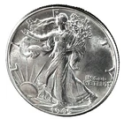1945 Walking Liberty Half Dollar 50c BU-UNC. 90% Silver U.S. Coin # 19