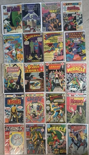 DC Vintage 20 Comic Lot Justice League Superman Action VG-VF