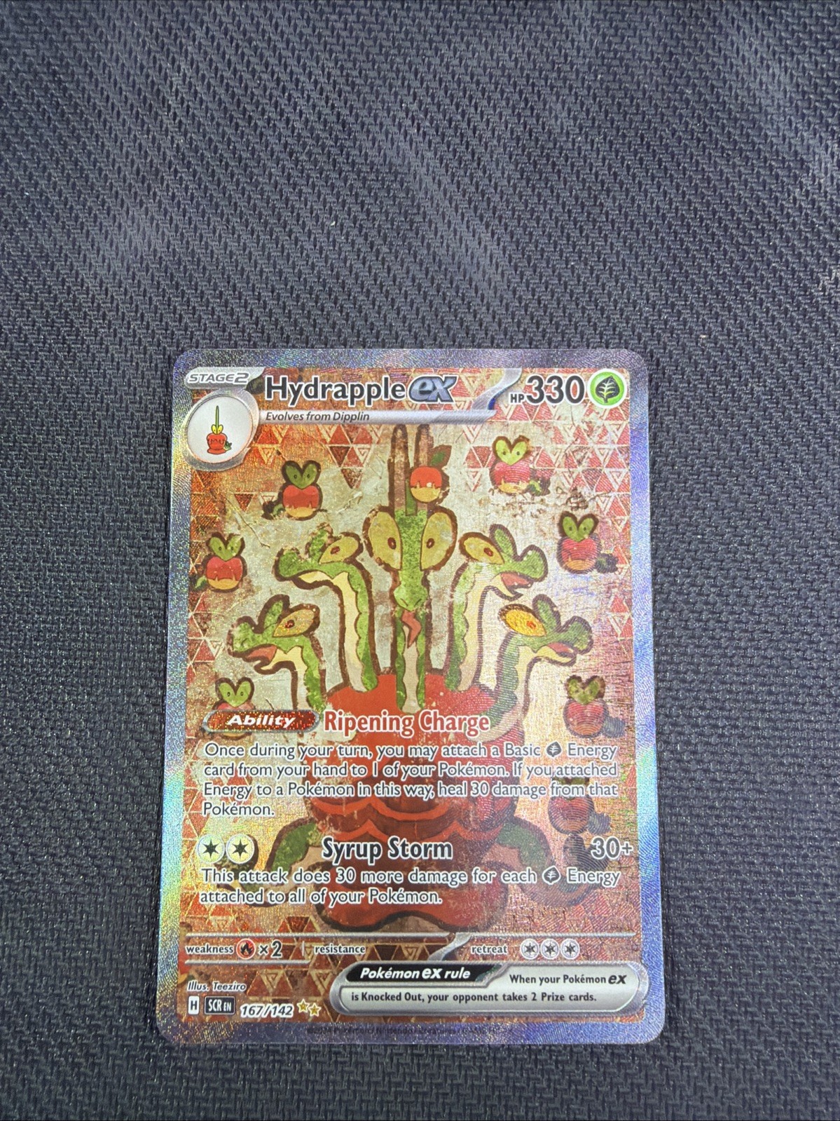 Pokémon TCG Stellar Crown Hydrapple EX 167/142 Card NM