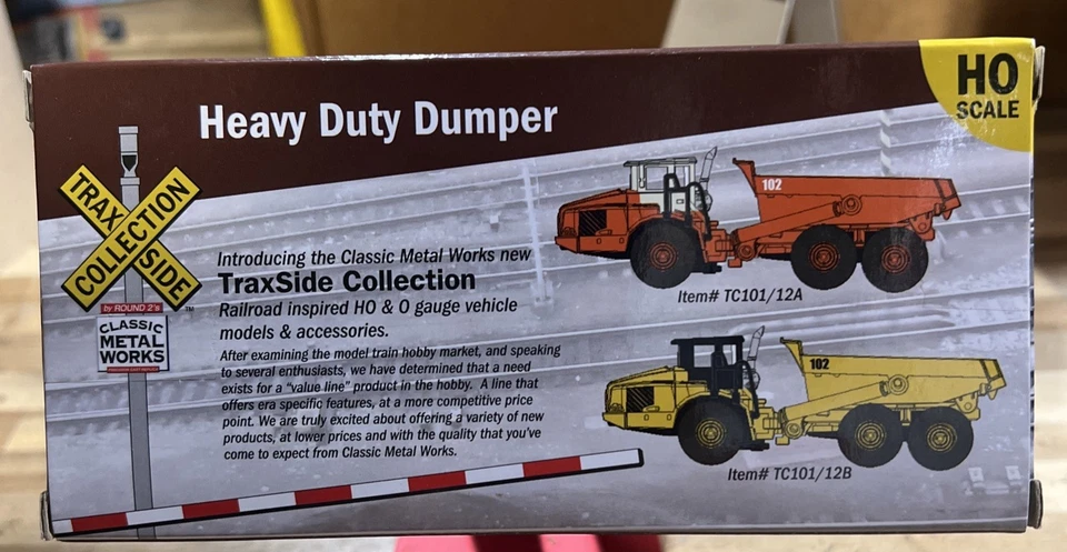 CMW TraxSide TC101/12B HO 1:87 Heavy Duty Dump Truck Diecast NIB 2019 - Image 2 of 2