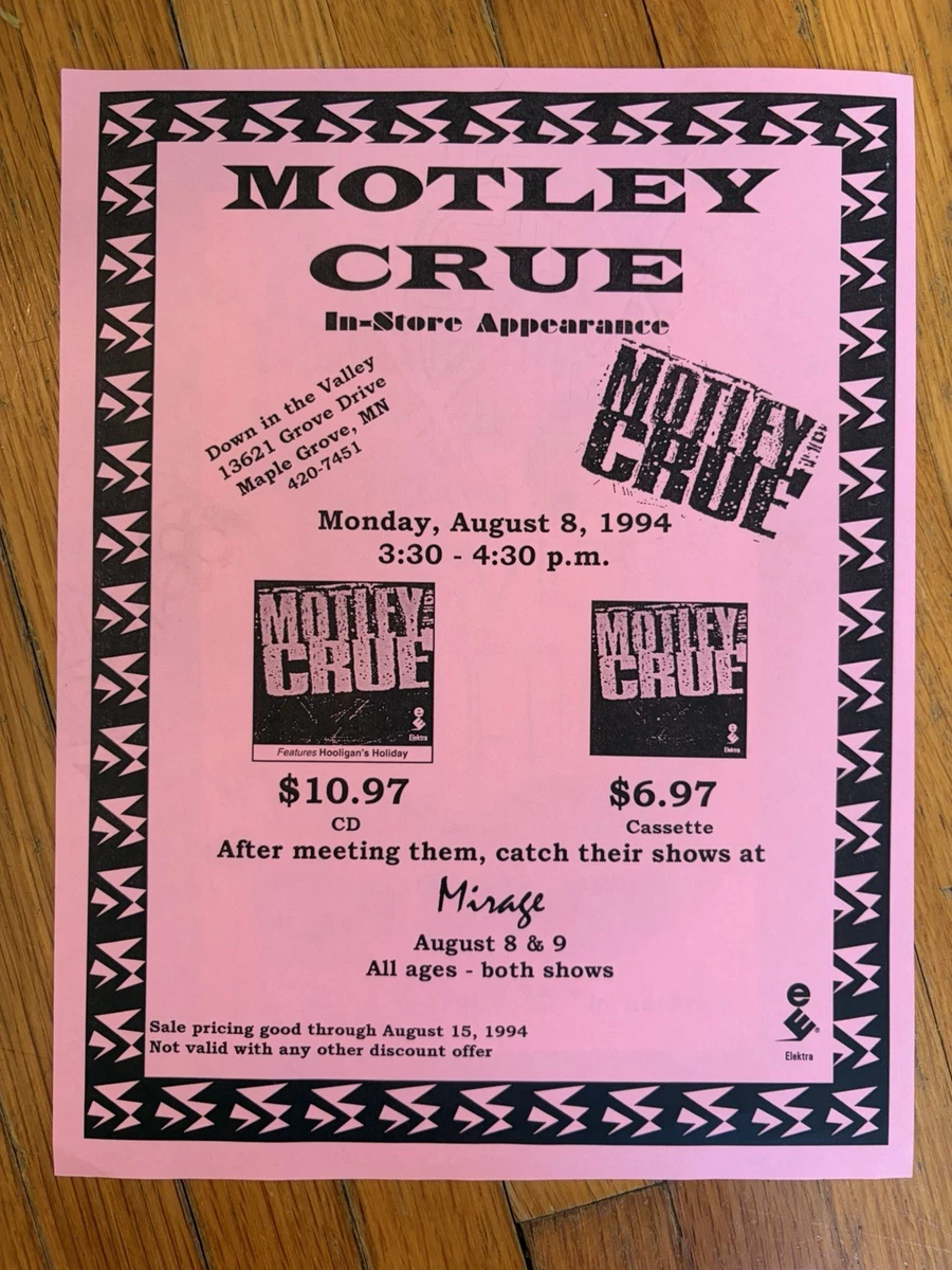 Mötley Crüe Memorabilia for sale | eBay
