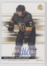 2019-20 SP Authentic Limited 2020-21 Update William Karlsson #13 Auto 1e7g