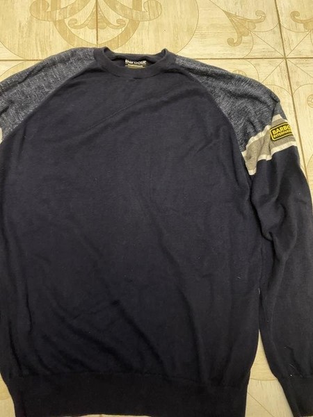 Men Barbour Sweater Grey 40 /L / 48