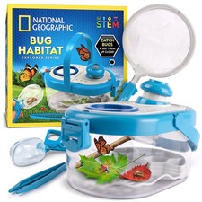 National Geographic Bug Catcher Kit for - Bug Habitat with Magnified Viewer, ...