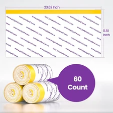 Litter Box Liners Autoscooper 11 Open Top Self Cleaning 3 Rolls 60 Pcs