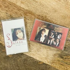 Lot of 2 Selena & Barrio Boyzz cassette Tapes Dreaming Of You 10 Super Exitos 