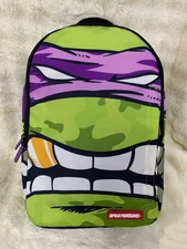 New With Tag SPRAYGROUND TMNT Don Deluxe Bag Lightweight Big Capacity School Bag