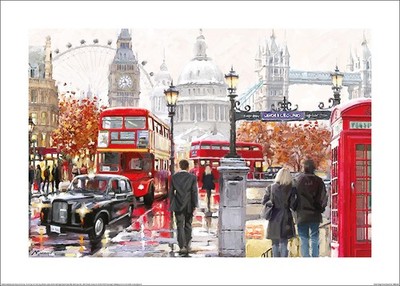 Richard Macneil - London Collage - Fine Art Print - in 4 Größen erhältlich