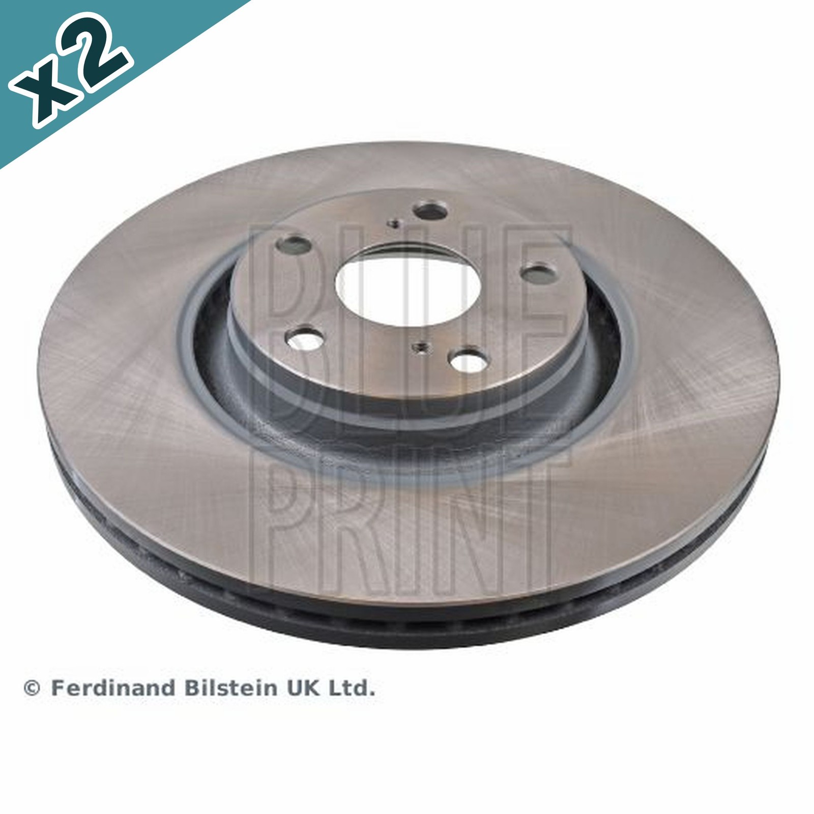 Blueprint Brake Disc Front Coated 320mm Diameter Fits Toyota Avensis Verso