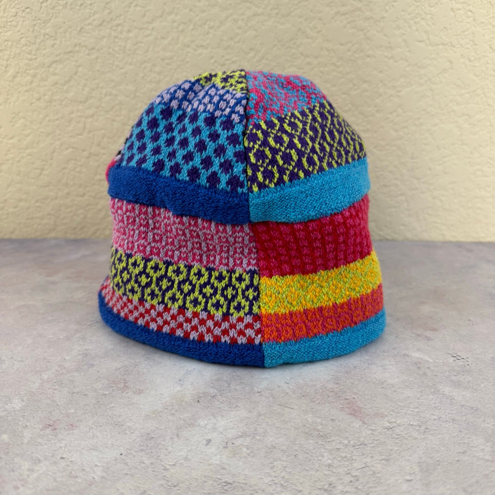 Solmate Socks Patchwork Knit Beanie Colorful Outd… - image 1