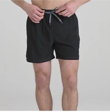 Saxx Oh Buoy 2N1 Black Stretch Swim Trunk 5" with liner