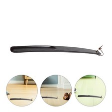 Solid Wood Shoehorn Long Handle for Seniors Portable Travel Horns