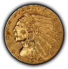 1914-D G$2.50 Indian Head Gold Quarter Eagle - Authentic US Coin - AU/UNC- G5924