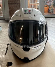 Casco moto AGV K6S, taglia L, bianco, nuovo + garanzia, con interfono ARK