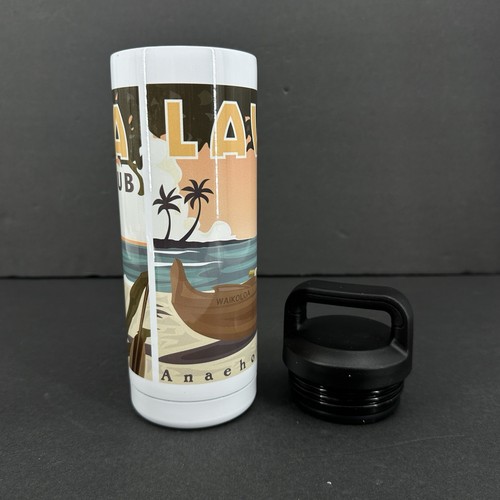 Lava Lava Beach Club Restaurant Big Island Hawaii 20oz Metal Water Bottle Handle - Picture 7 of 11