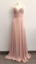 Langes Kleid Puderrosa Elegant Schlitz Eva & ...