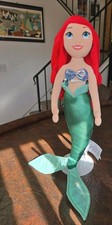 Official Disney Store Ariel The Little Mermaid Plush Doll Princess 21" Toy