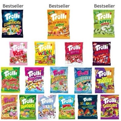 21x Trolli Bundle Verschiedene Sorten Mix Candy Fruchtgummi NEU MHD 2027