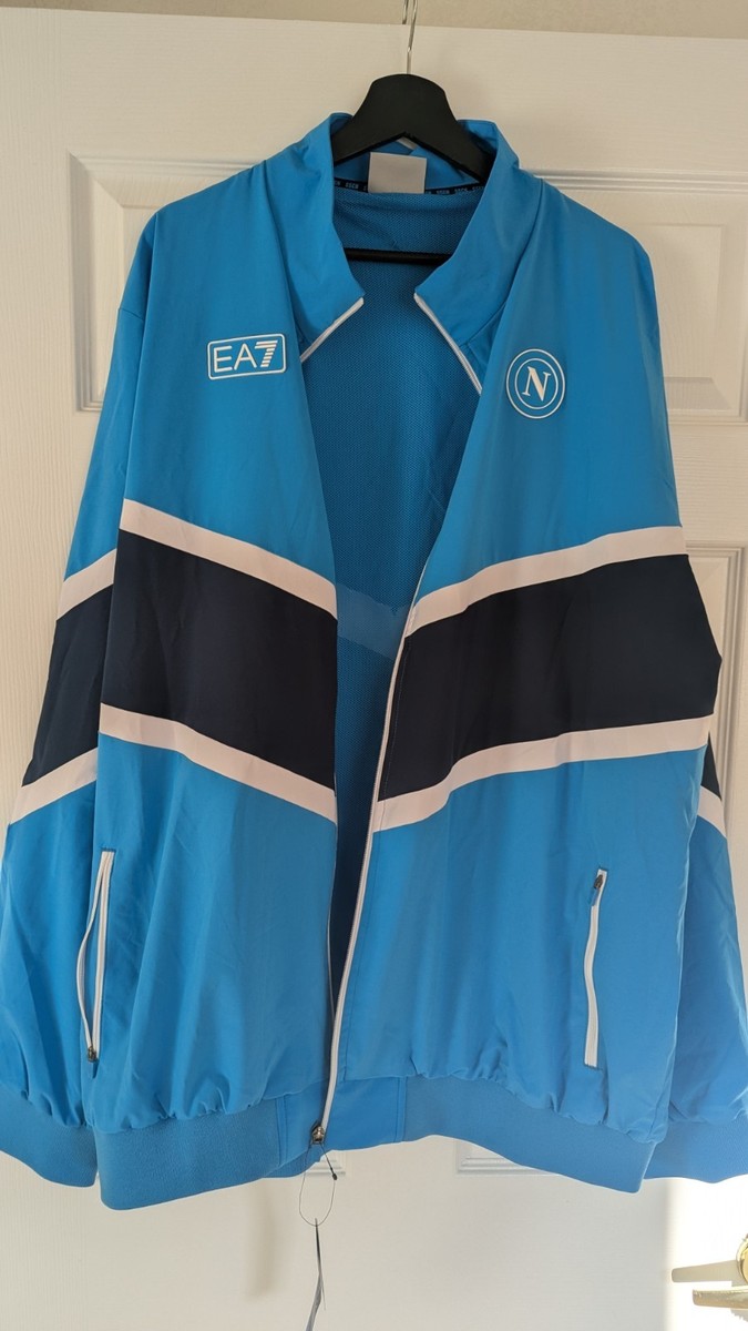 EA7 Emporio Armani SSC Napoli 202-2026 Travel Jacket Sky Blue Men
