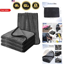 Microfiber Cleaning Cloths 3 Pack Ultra Absorbent Bath Towels for Windows Car...