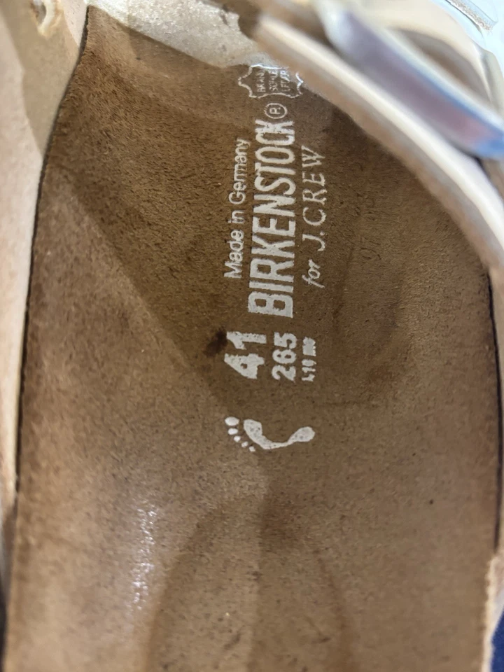 Brikenstock Sandal, 41 M - White for JCrew Two Adjustable Buckles - Image 3 of 4