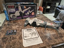 Star Wars ROTJ B-Wing Fighter Original 1984 Kenner Vehicle W BOX See Video