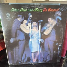 Warner Bros. Peter, Paul and Mary In Concert LP Vinyl Folk 12" 1555