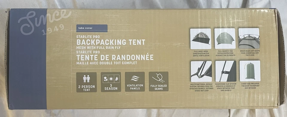 Tienda de campaña para mochileros Stansport Starlite Pro Foto 3 de 4
