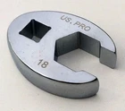 US PRO 18mm 6 pt metric crowsfoot brake line wrench spanner 3/8" dr. drive