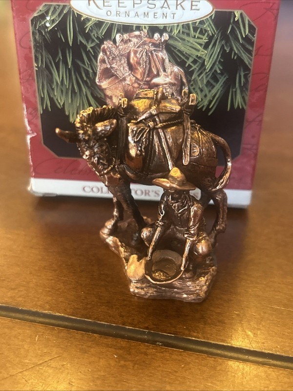 1999 Hallmark Keepsake Ornament Prospector The Old West Collector's Series Horse