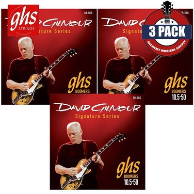 3-PACK GHS GB-DGG David Gilmour Signature Nickel-Plated Electric Guitar Strings
