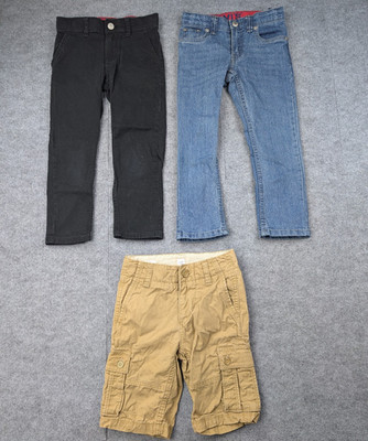 Clothing Lot Kids 5 Boys Bottoms Jeans Cargo Shorts Closet Basics Minimal Levis 
