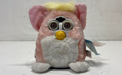 Tiger Electronics Furby Baby Pink and White 1999 Vintage Plush Toy With Tag