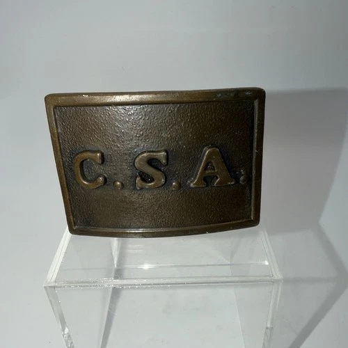 Civil War CSA Confederate States Army Belt Buckle Mississippi Tishomingo