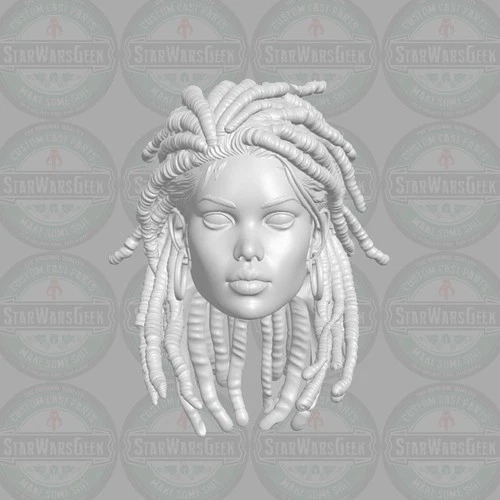 Beraqua Helion custom human shaman head for 1:18 1:10 1:12 1:6 fantasy figures