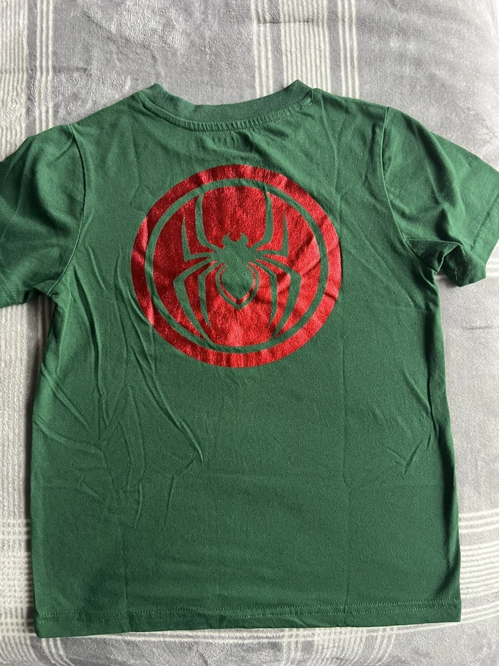 Детская рождественская футболка с коротким рукавом Marvel Spider-Man размер средний зеленый - Изображение 3 из 3