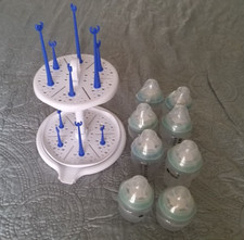 Tommee Tippee Anti-Colic Baby Bottles and 2 Tier Spinning Drying Rack